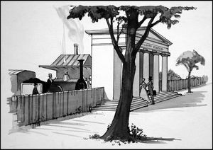 Hiding Industry - The Victorian Railways art by Ralph Bruce