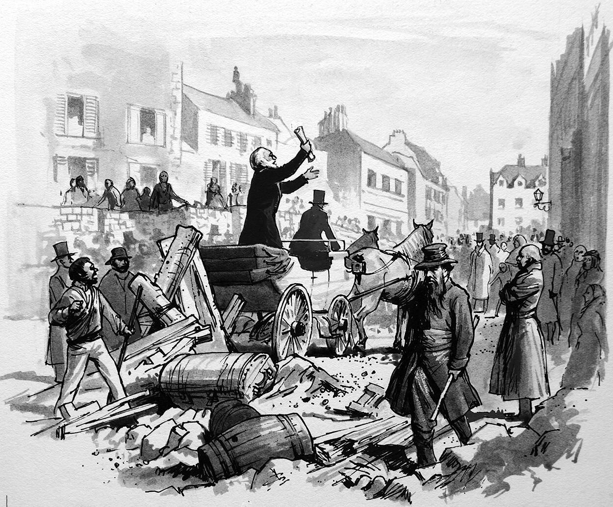 Victor Hugo - The Idol of France art by Ralph Bruce