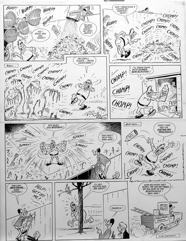 2nd page of episode. art by Reg Parlett
