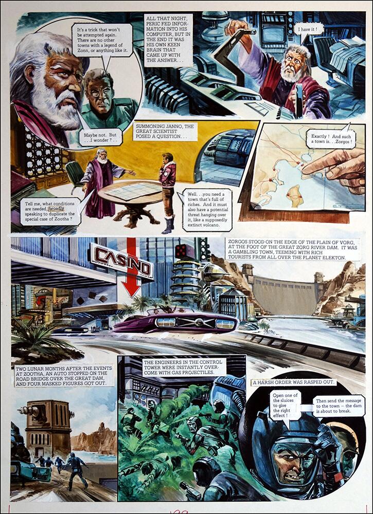 2nd page of episode art by Gerry Wood