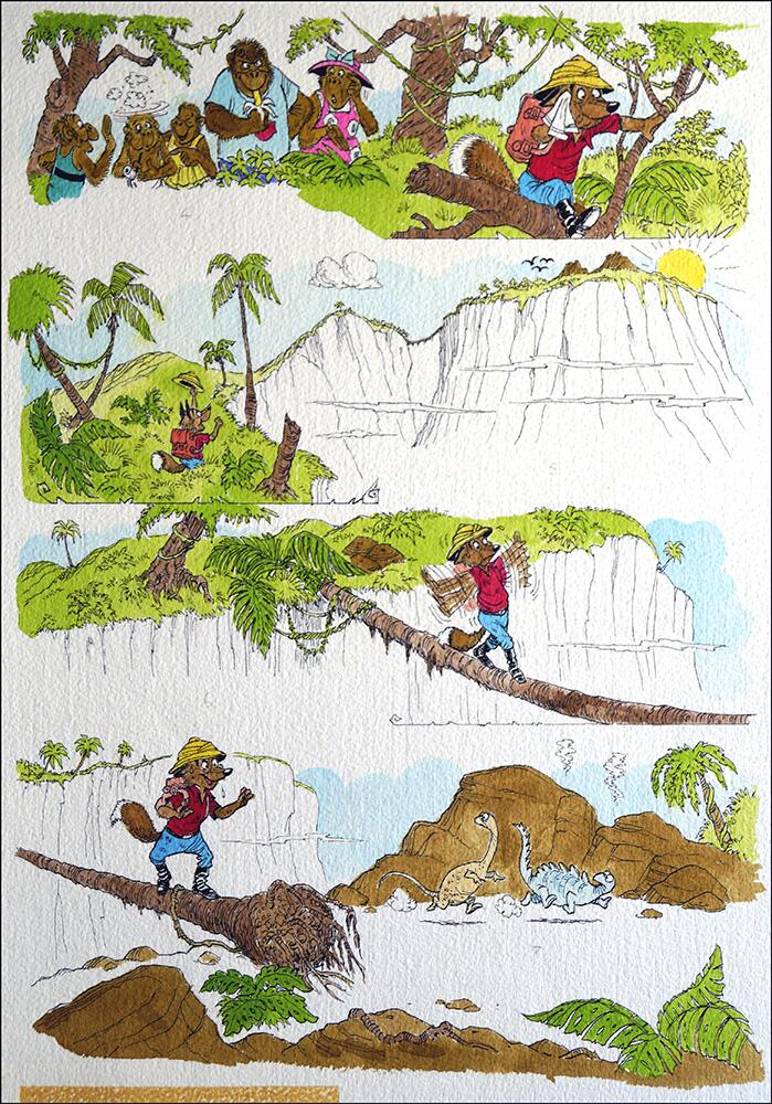 2nd page of story art by Peter Woolcock