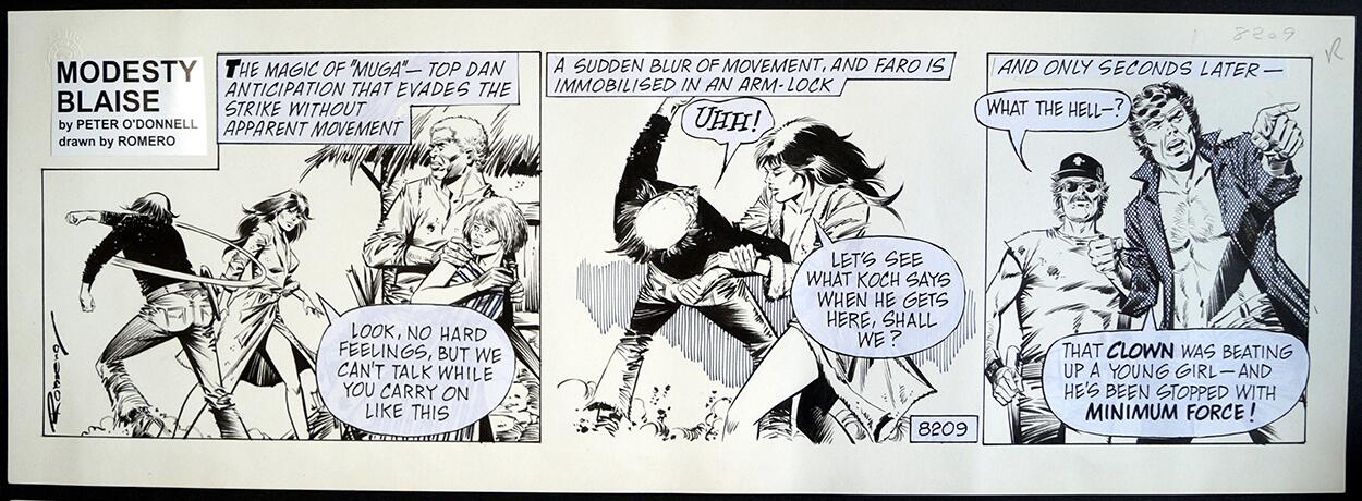 Modesty Blaise Daily Strip #8209 art by Enric Badia Romero