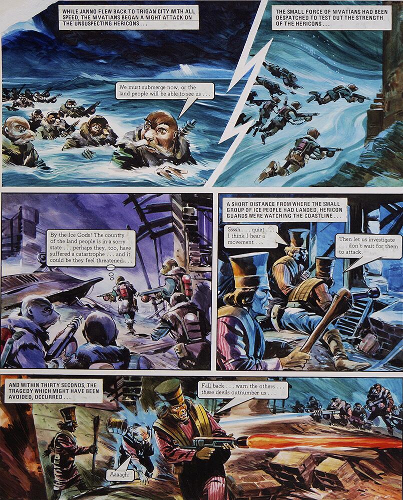 Left Hand Page art by Gerry Wood