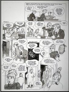 Benny Hill and the Bank Robbers art by Bill Titcombe