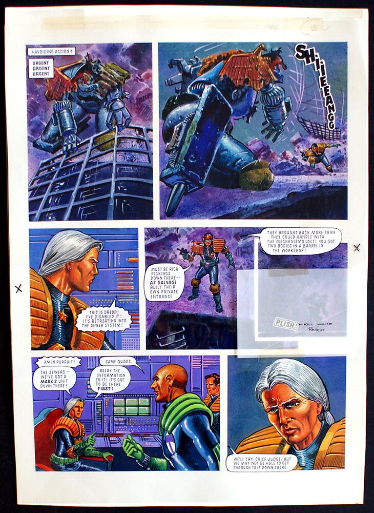 with acetate showing speech bubbles art by Manuel Benet