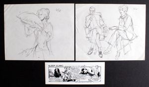 Sleep Clinic: Scents That Make You Sleep Well (Preliminary Sketches) art by Neville Colvin