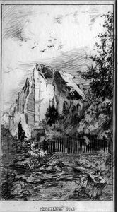 Hebuterne 1915 art by 20th Century unidentified artist