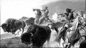 Buffalo Hunters art by Severino Baraldi