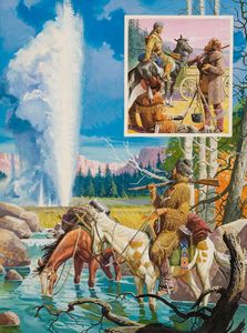 John Colter - The First Mountain Man art by Severino Baraldi
