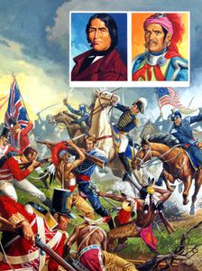 Tecumseh and Tenskwatawa art by Severino Baraldi