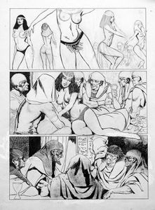 La Monia page 5 art by Arturo del Castillo