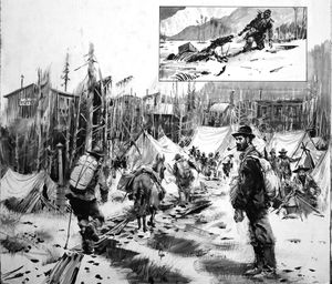 The Klondike Stampede art by Graham Coton