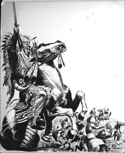 Chief Red Cloud art by Cecil Doughty