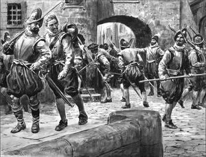 St Bartholomew's Day Massacre art by Cecil Doughty