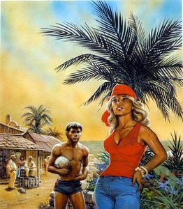 Tieta by Jorge Amado book cover art by Oliver Frey