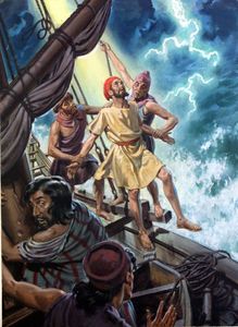 Jonah art by Barrie Linklater