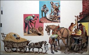 What it Takes to Keep a Cart on the Road art by Peter Jackson