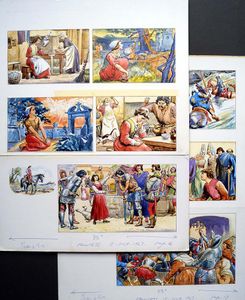 Joan Of Arc - COMPLETE STORY (8 boards) art by Mike Hubbard