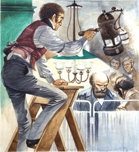 Lighting an Operation art by Peter Jackson