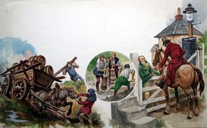 The Development of Roads in Britain art by Peter Jackson