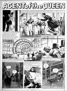 Agent of the Queen - Great Exhibition (TWO pages) art by Bill Lacey