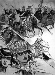 Algeria Invasion (TWO pages) art by Angus McBride