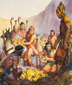 Hidden Gold Of The Incas art by James E McConnell