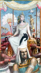Cleopatra On The Nile art by John Millar Watt