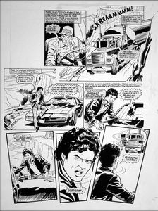 Knight Rider - Runaway (TWO pages) art by Barrie Mitchell