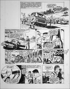 Knight Rider - Sniper (TWO pages) art by Barrie Mitchell