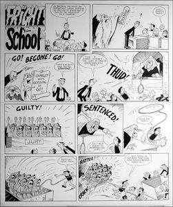 Fright School - Hanging Judge (TWO pages) art by Reg Parlett