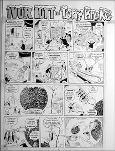 Ivor Lott and Tony Broke - Xmas Pud (TWO pages) art by Reg Parlett