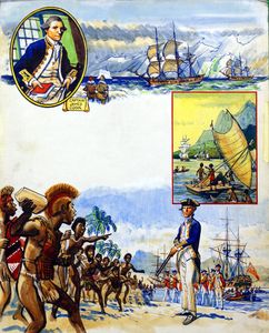 Captain James Cook art by Eric Parker