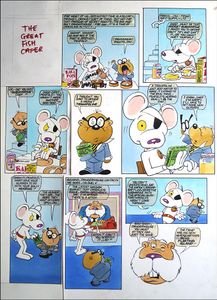 Danger Mouse - Great Fish Caper (FOUR pages) art by Arthur Ranson