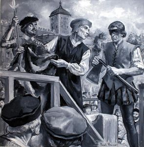The Death of Bishop John Fisher art by Paul Rainer