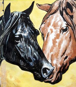 Black Beauty - Kiss art by Carlos Roume