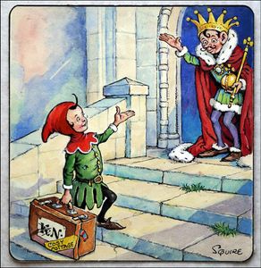 Norman Gnome - Old King New King art by Geoff Squire