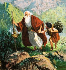 Abraham and the Sacrifice of Isaac art by Henry Seabright