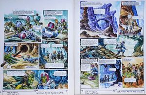 Faithful Warriors from 'Civil War in Daveli' (TWO pages) art by Gerry Wood