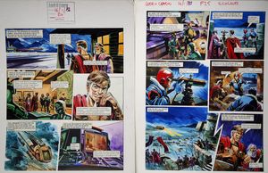 The Trigan Army from 'The Metal Monster' (TWO pages) art by Gerry Wood
