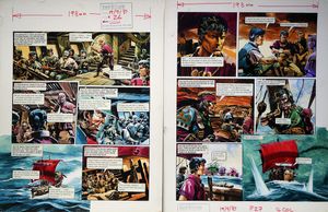 Slave Drivers from 'The Tharvs' (TWO pages) art by Gerry Wood