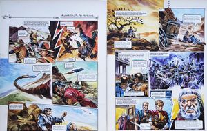 Kaylor's Plight from 'The Poisoning of Trigan's Youth' (TWO pages) art by Gerry Wood