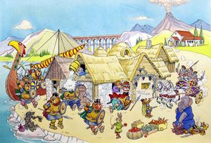 The Accident-prone Invasion art by Peter Woolcock
