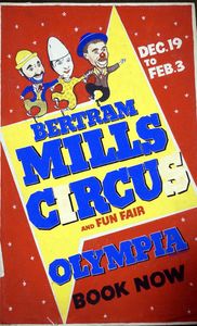 Bertram Mills Circus original poster art 3 art by 20th Century unidentified artist