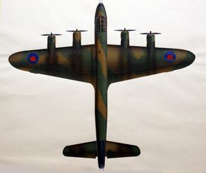 Short Stirling Bomber from above art by Keith Fretwell