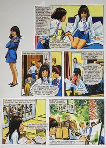 Enid Blyton's The Naughtiest Girl in the School: Episode 10 (THREE pages) art by Tony Higham