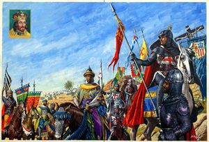The Holy Roman Emperor: Dynasties of Destiny and Giants of Germany art by Roger Payne