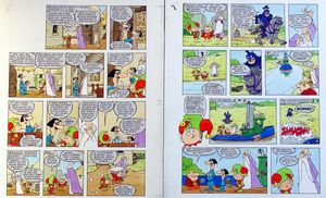 Alias the Jester: Bashcan de Bonce (TWO pages) art by Arthur Ranson