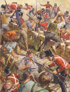 Australian Mining Revolt at the Blue Mountains 1854 art by Clive Uptton