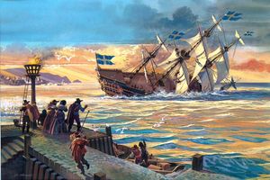 The Sinking of the Vasa art by Andrew Howat